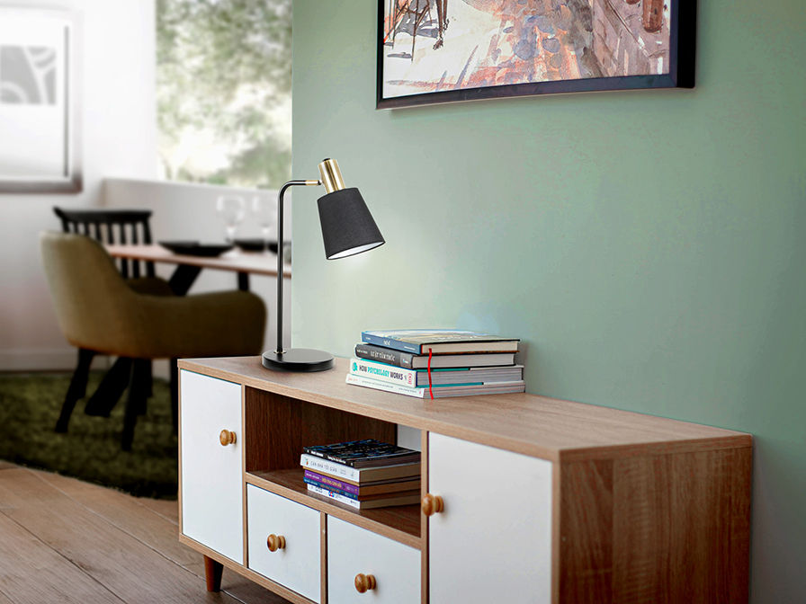 I3 - Gisela - Table Lamp 1L, Black-Brass
