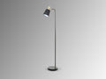 I3 - GISELA - FLOOR LAMP 1L BLACK-BRASS