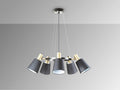 I3 - GISELA - LAMP 5L BLACK-BRASS