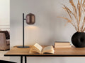Nimes Table Lamp 1L Black-Brown