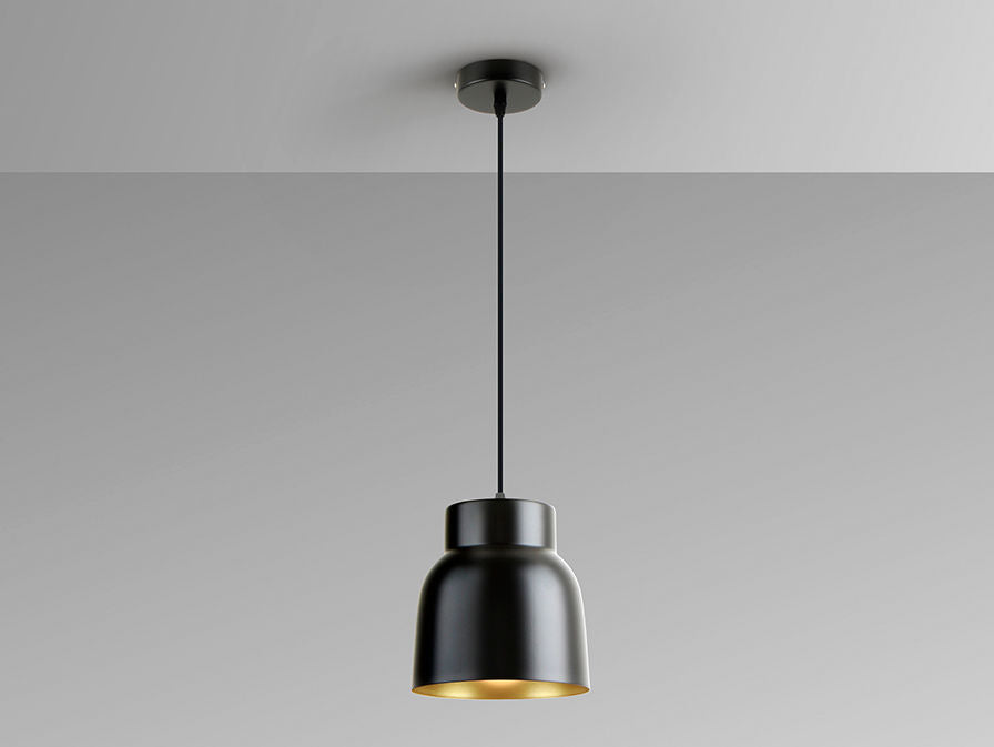 I3 - VULCANO - LAMP 1L - BLACK/GOLDEN