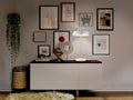 ·VERTIGO· Table Lamp, White-Silver
