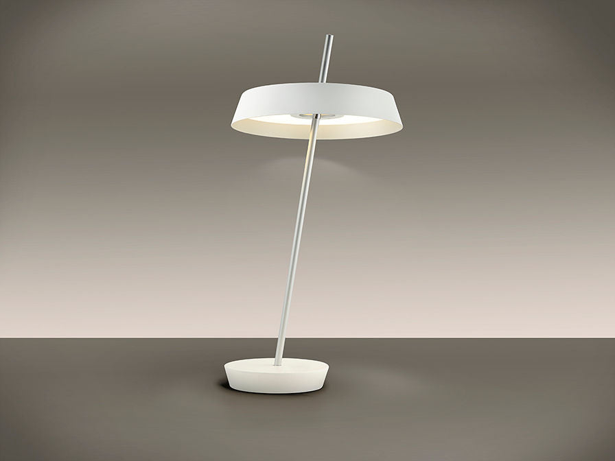 ·VERTIGO· Table Lamp, White-Silver