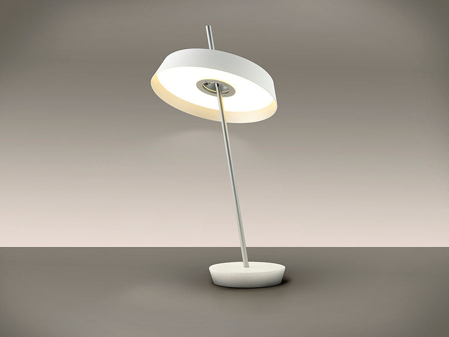 ·VERTIGO· Table Lamp, White-Silver