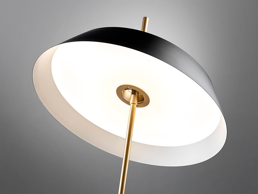 ·VERTIGO· FLOOR LAMP, BLACK-GOLD