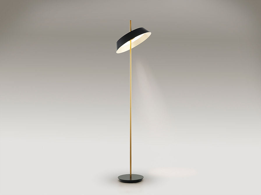 ·VERTIGO· FLOOR LAMP, BLACK-GOLD