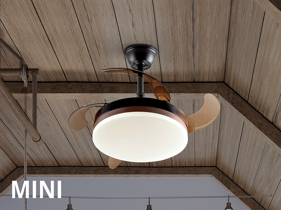 VENTO MINI - BLACK FAN Ø40 DIMMABLE