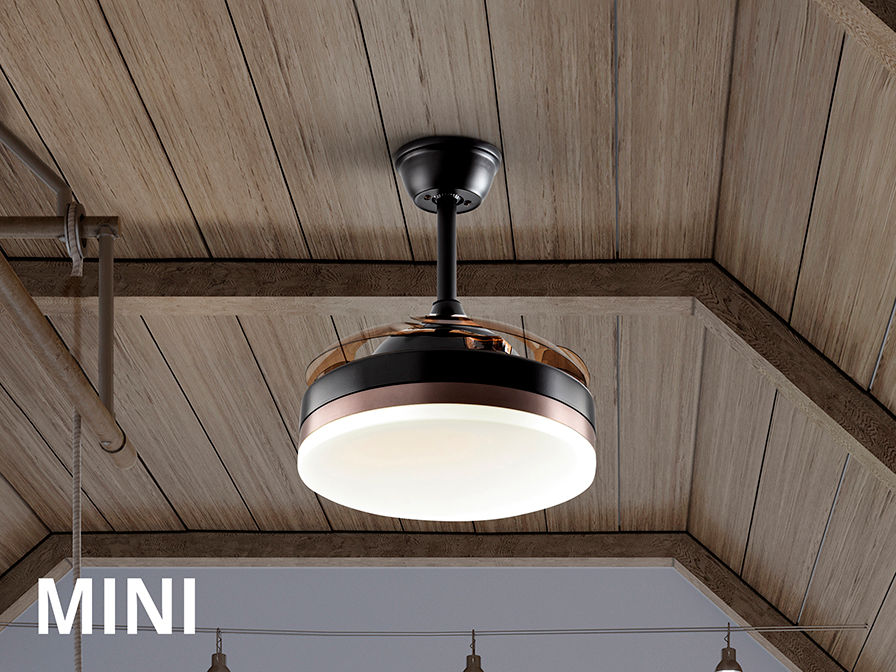 VENTO MINI - BLACK FAN Ø40 DIMMABLE