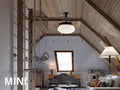 VENTO MINI - BLACK FAN Ø40 DIMMABLE
