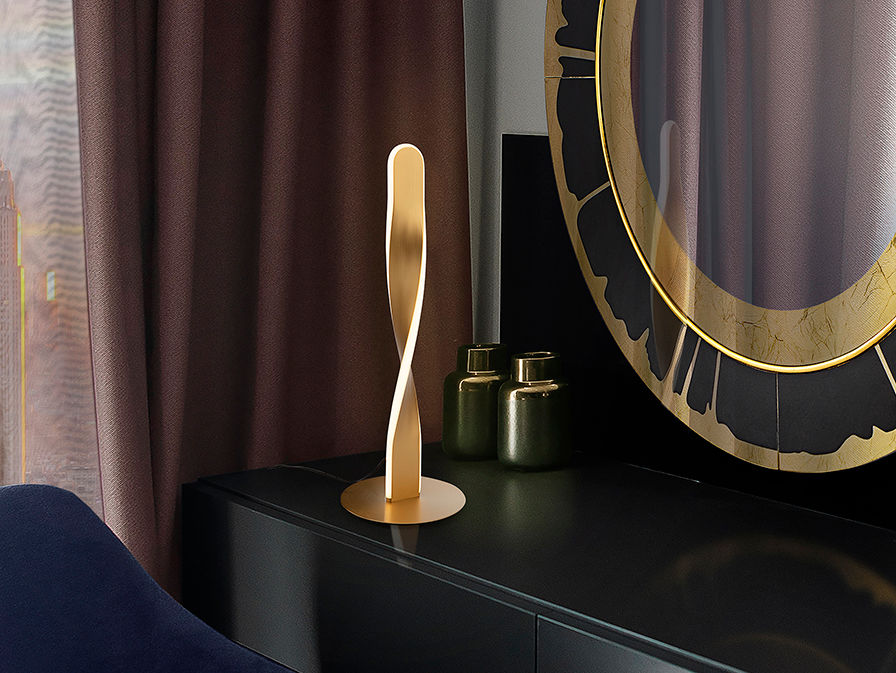 TWIST - TABLE LAMP GOLDEN