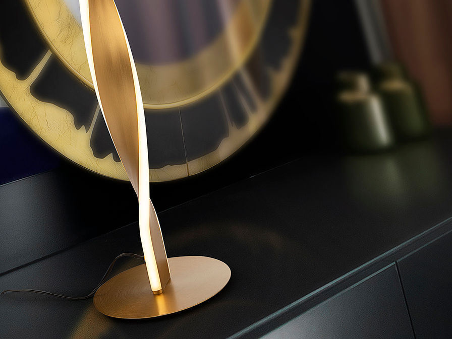 TWIST - TABLE LAMP GOLDEN