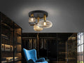 ·NORMA· CEILING LAMP 3L BLACK/BRASS