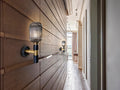 NORMA - WALL LAMP 1L BLACK-BRASS