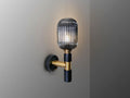 NORMA - WALL LAMP 1L BLACK-BRASS