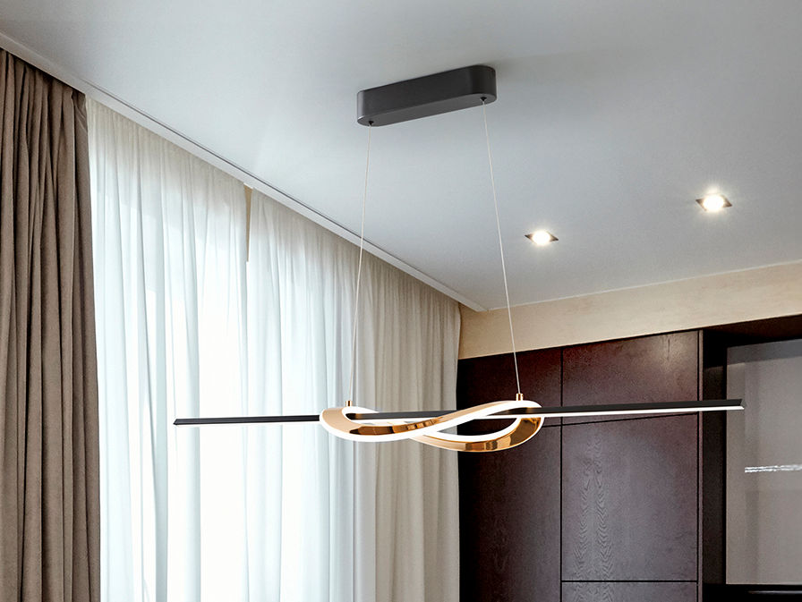 Enora 228091 ENORA- LAMP,- BLACK / GOLD