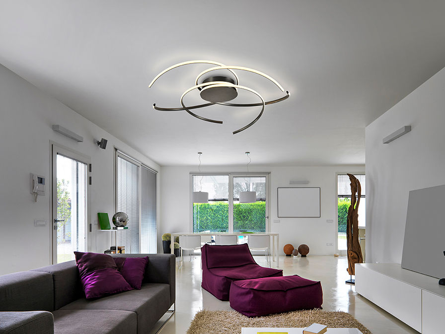 CADENCE - LARGE CEILING LAMP- BLACK