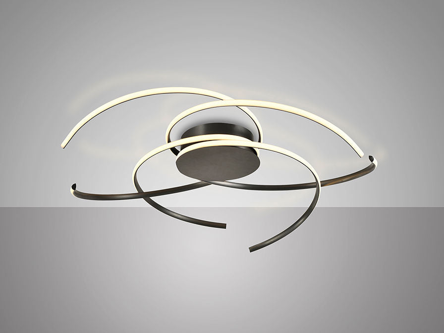 CADENCE - LARGE CEILING LAMP- BLACK
