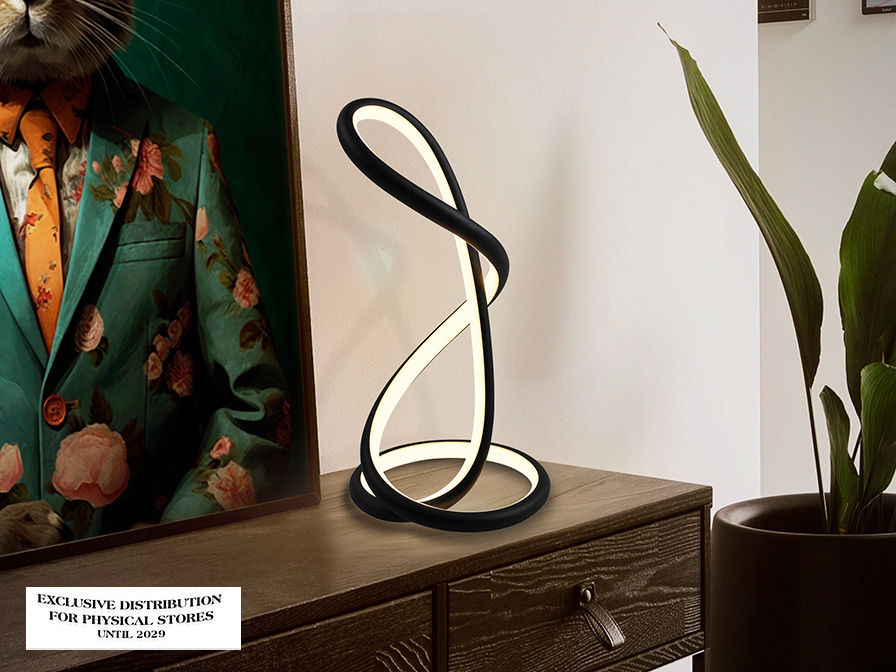 Evania 228251 EVANIA - TABLE LAMP - MATT BLACK