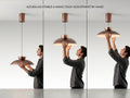 Schuller Ion 1 Light Pendant Dark Bronze