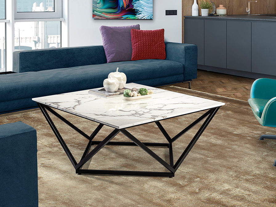 ·LUMA· COFFEE TABLE BLACK/MARBLE