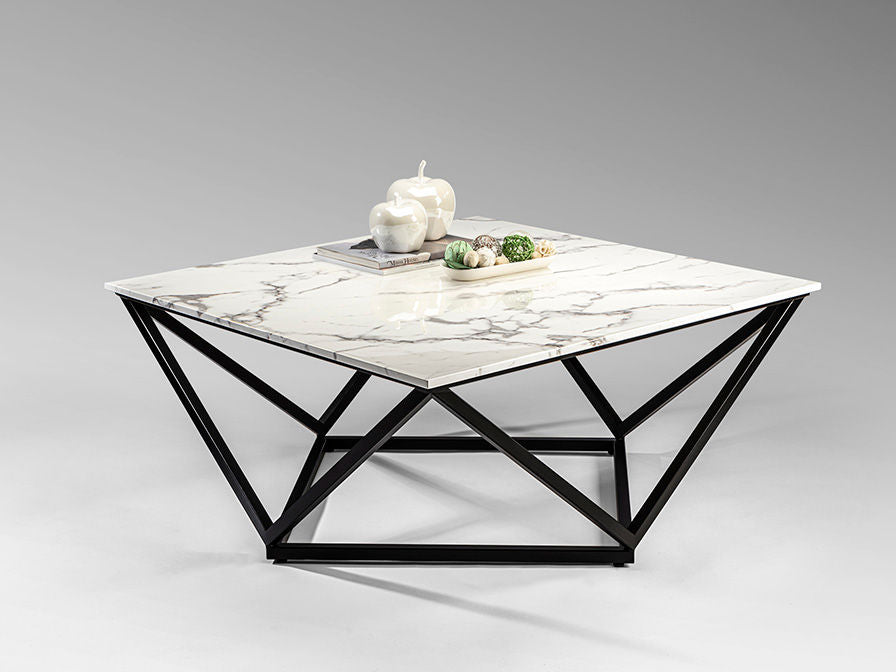 ·LUMA· COFFEE TABLE BLACK/MARBLE