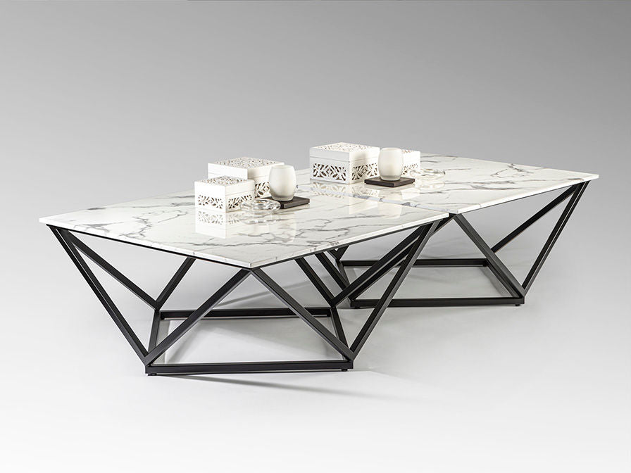 ·LUMA· COFFEE TABLE BLACK/MARBLE