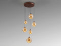 LLUNAS - LAMP 6L - COPPER/AMBER