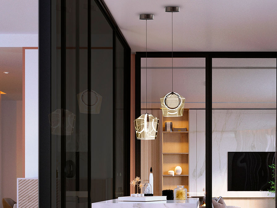 INGRID - LAMP 1L CHAMPAGNE