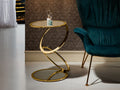 ·AROS· SIDE TABLE, GOLDEN Ø45