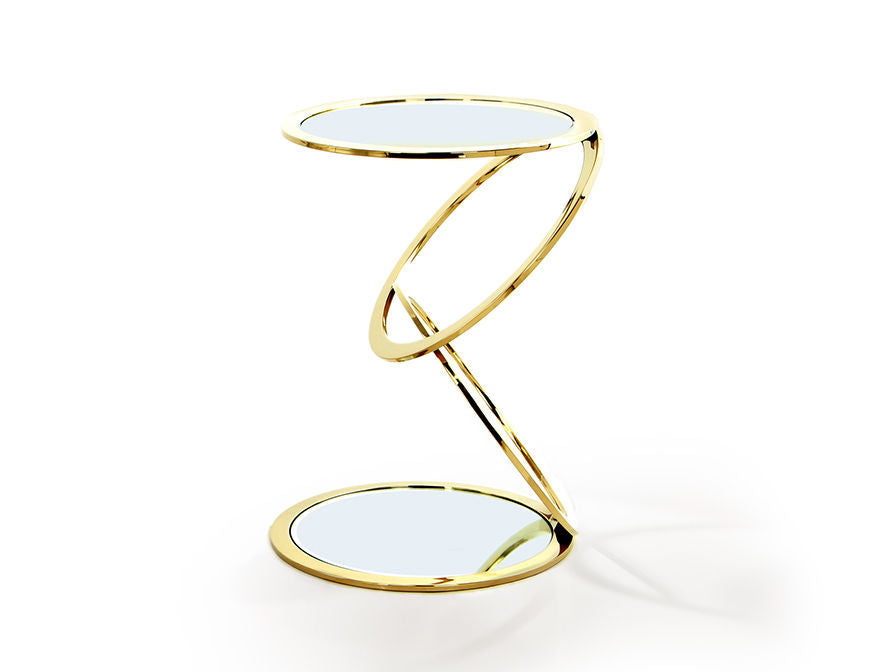 ·AROS· SIDE TABLE, GOLDEN Ø45