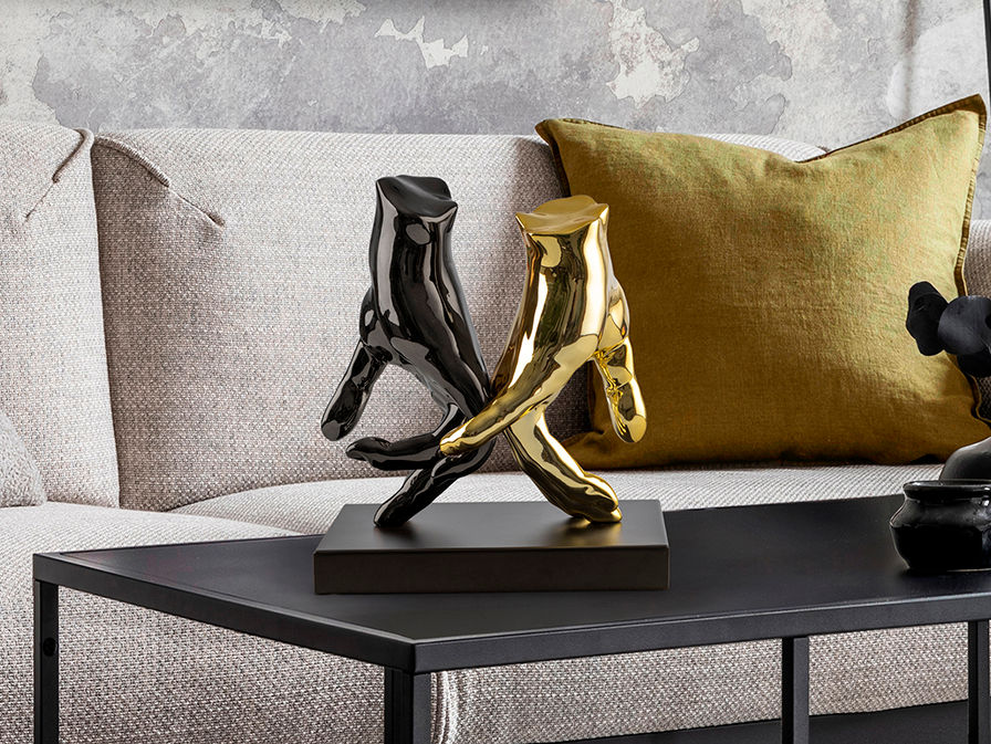 Manos 297998 MANOS - FIGURINE - GREY/GOLD
