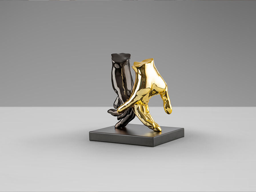 MANOS - FIGURINE - GREY/GOLD
