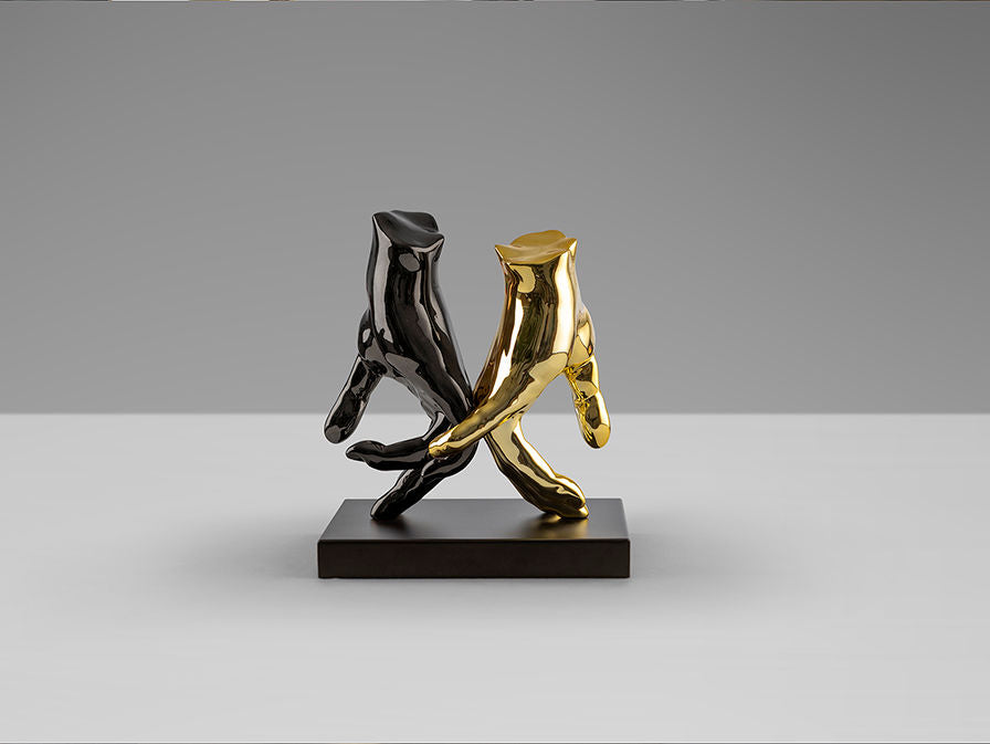Manos 297998 MANOS - FIGURINE - GREY/GOLD