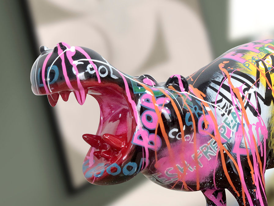 HIPPO - FIGURE. GRAFFITI DECO