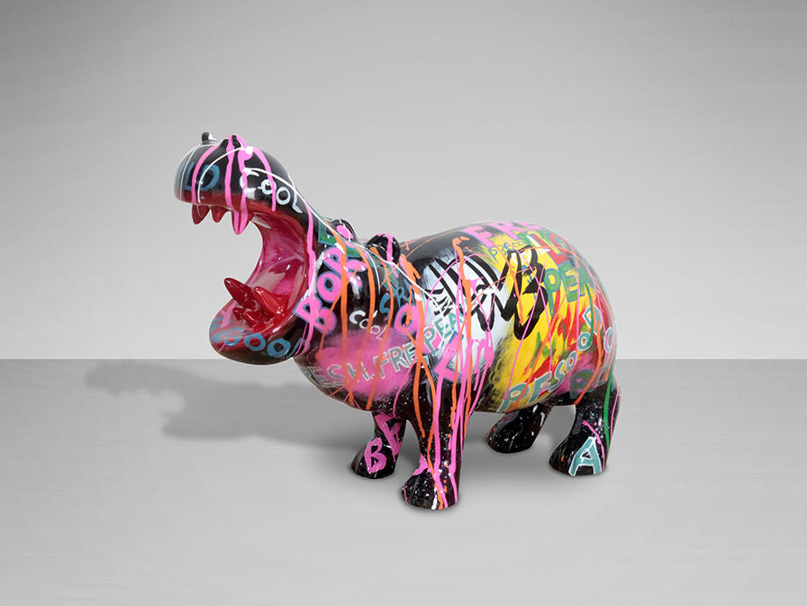 HIPPO - FIGURE. GRAFFITI DECO