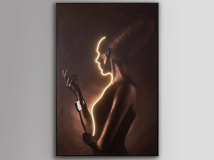 SILUETA - LED LIGHT ART 120x180