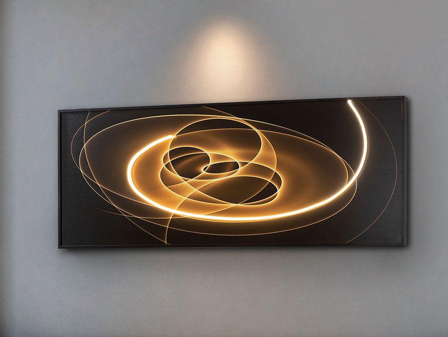 TRAZADOS - LED LIGHT ART 50x150