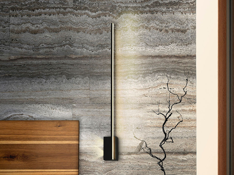 STICK - BLACK WALL LAMP 3L