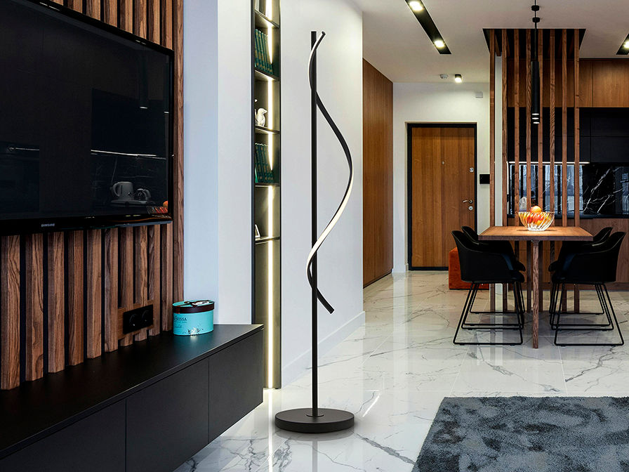 BOA -BLACK FLOOR LAMP