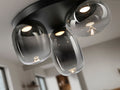 ONICE - CEILING LAMP 3L BLACK-SMOKE