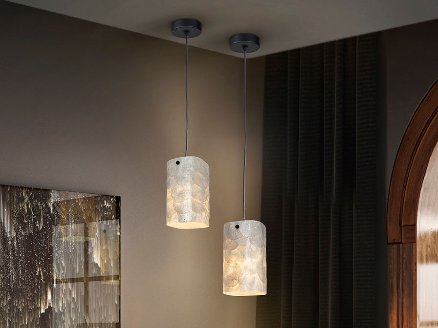 NAKAR - LAMP 1L NACRE/BLACK