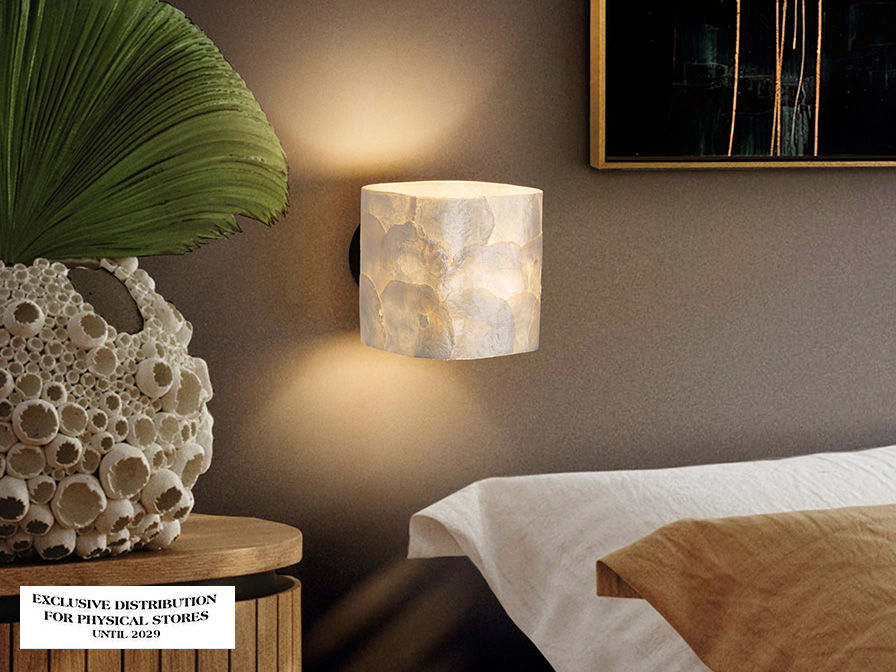 Schuller Nakar Wall Lamp Nacre/Black 317283