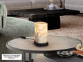 NAKAR - TABLE LAMP 1L NACRE/BLACK