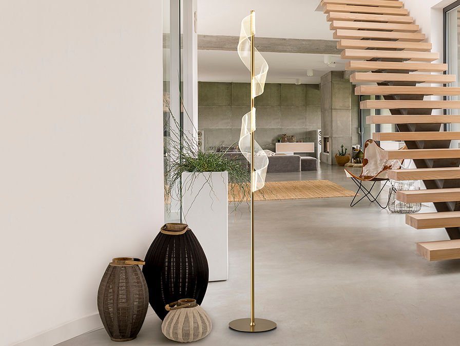 VELAS- FLOOR LAMP, LED, GOLD