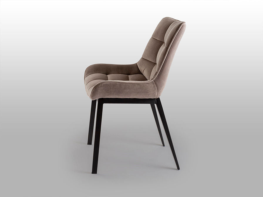 ·DEVANY· ARMCHAIR, BLACK/STONE