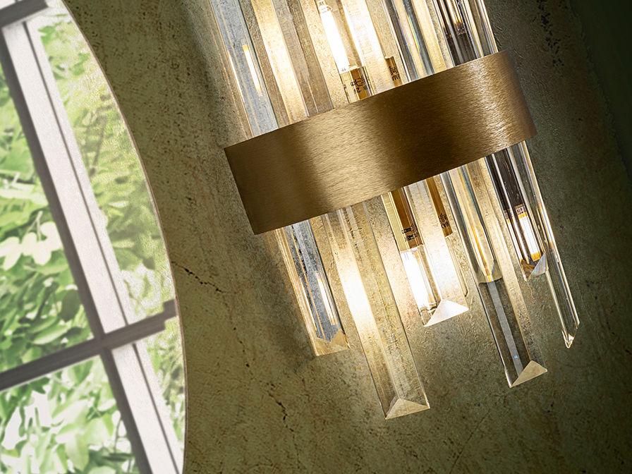 ·GRACE· Wall Lamp, 2L., Golden