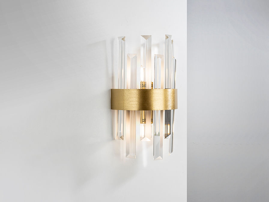 ·GRACE· WALL LAMP, 2L., GOLDEN