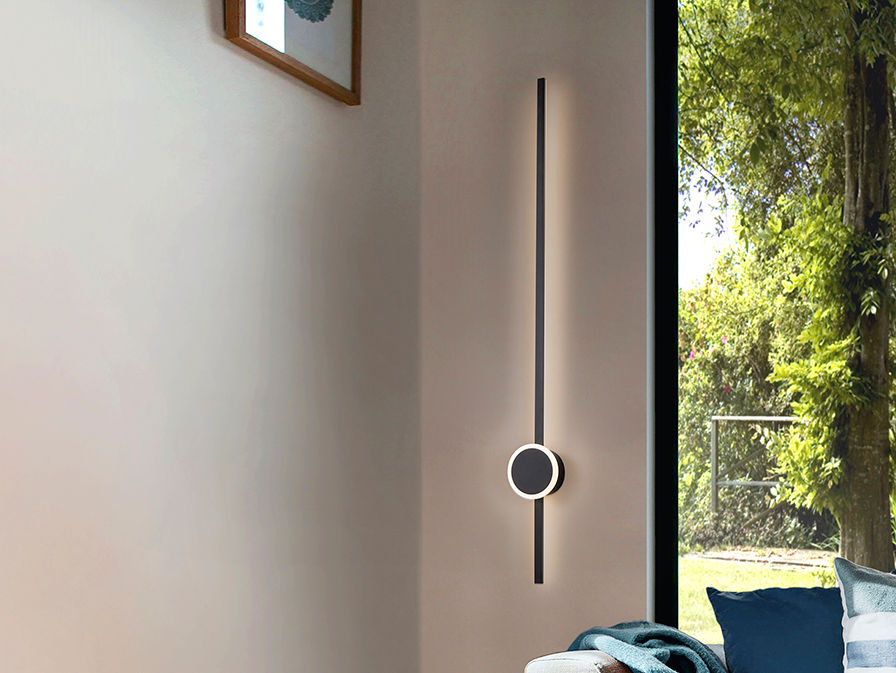 ONLINE - BLACK WALL LAMP 2L