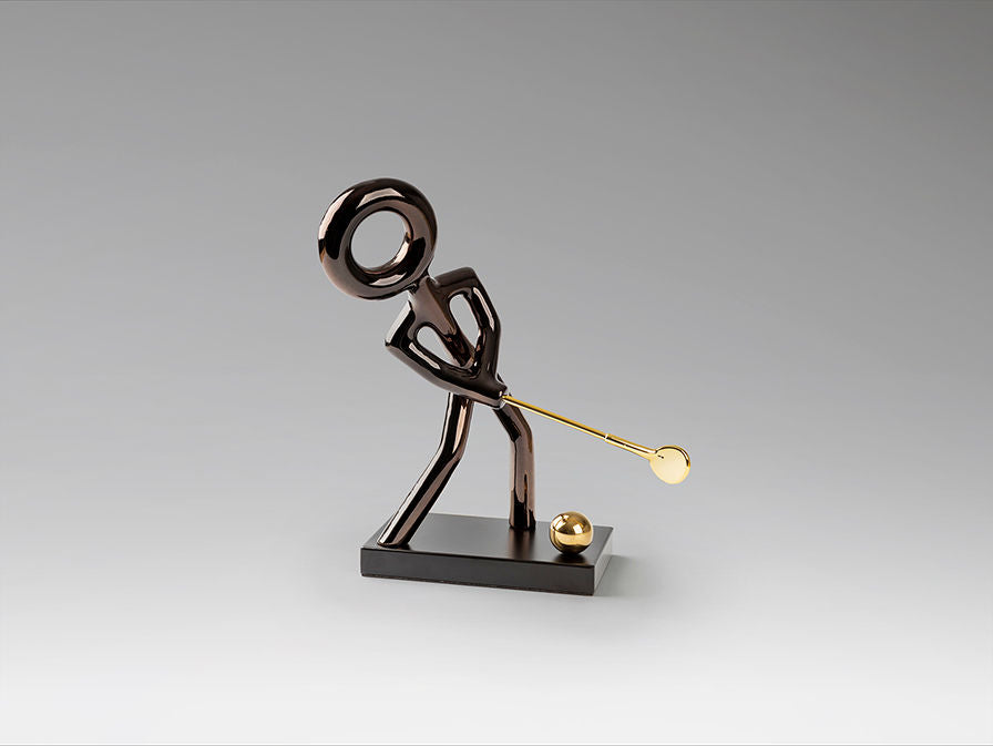 GOLF - FIGURINE - BLACK/GOLDEN