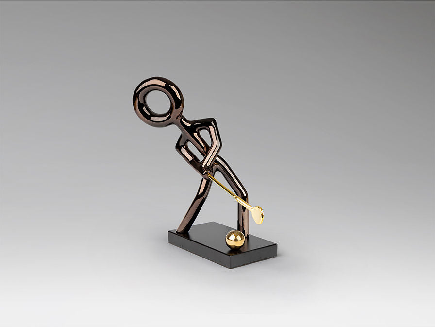 GOLF - FIGURINE - BLACK/GOLDEN